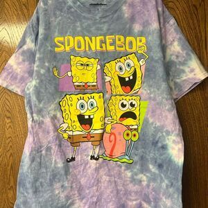 Nickelodeon SpongeBob Purple Blue Short Sleeve Tee